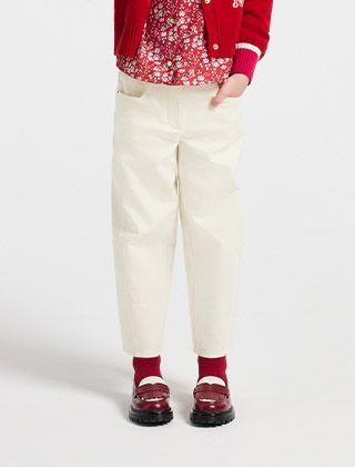 Barrel cut pants