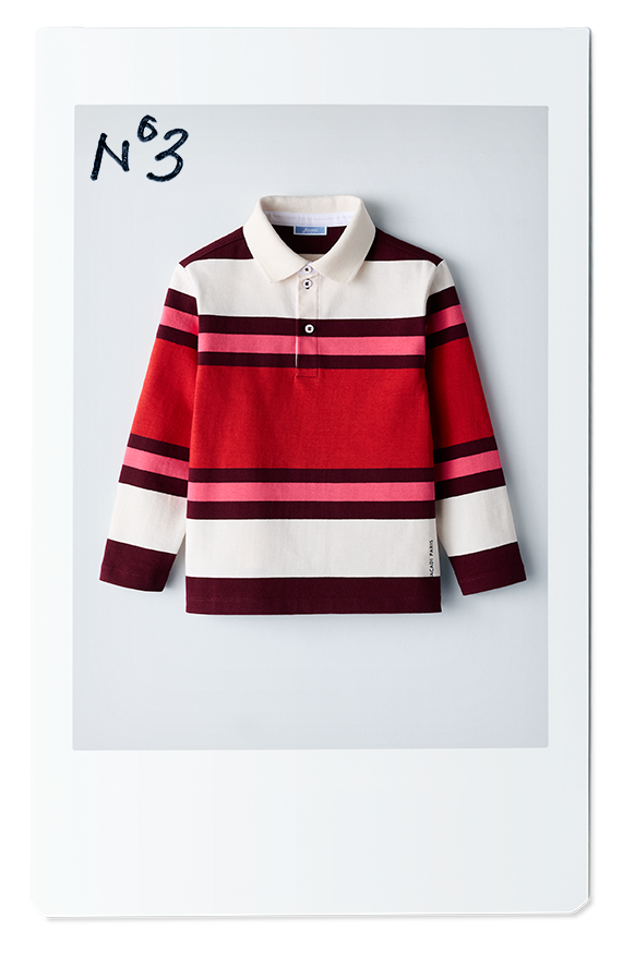 The striped rugby shirt for boy