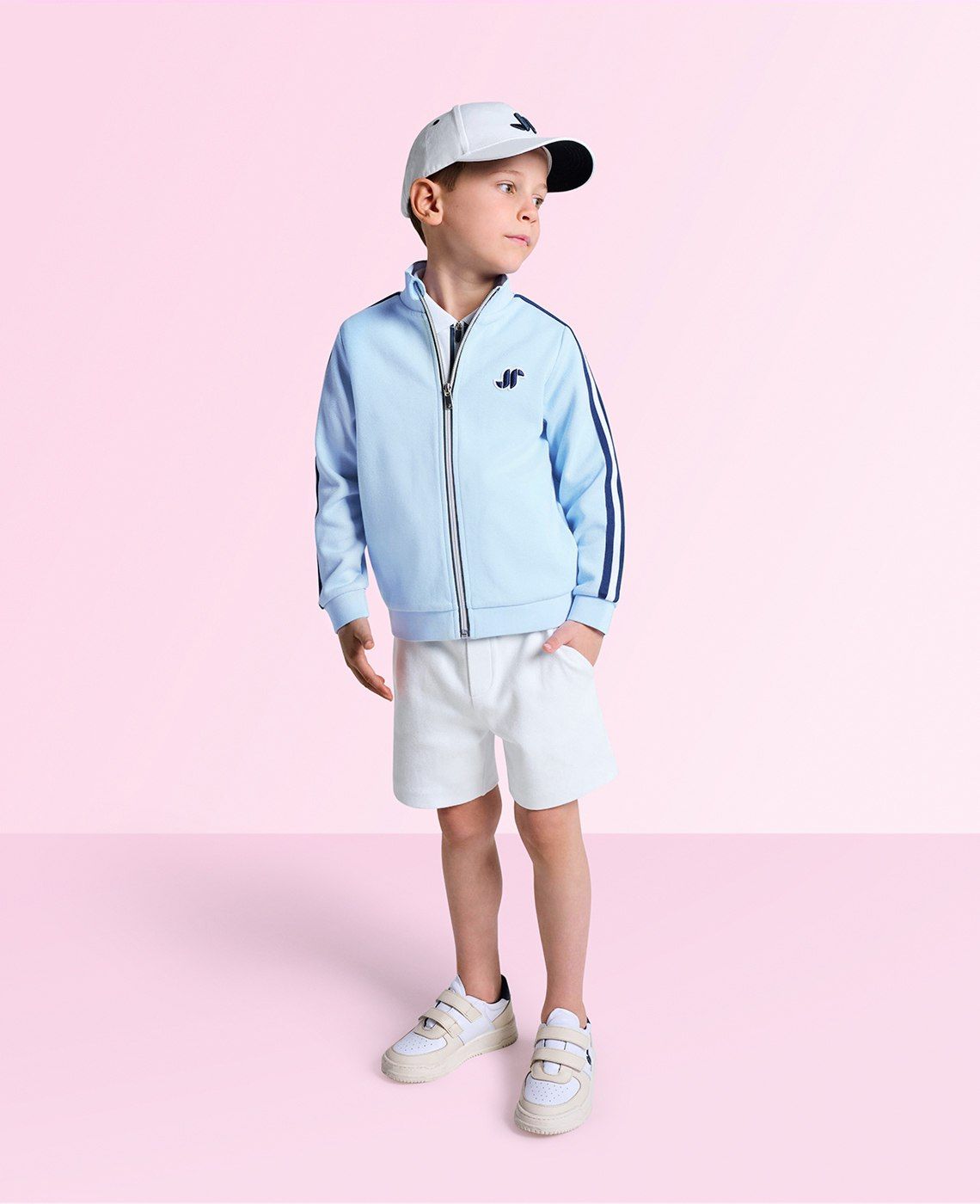 Collection of essentiels clothing and accessories for boy