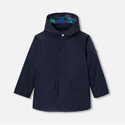Navy boy parka