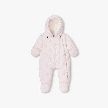 girl snowsuit - powder pink