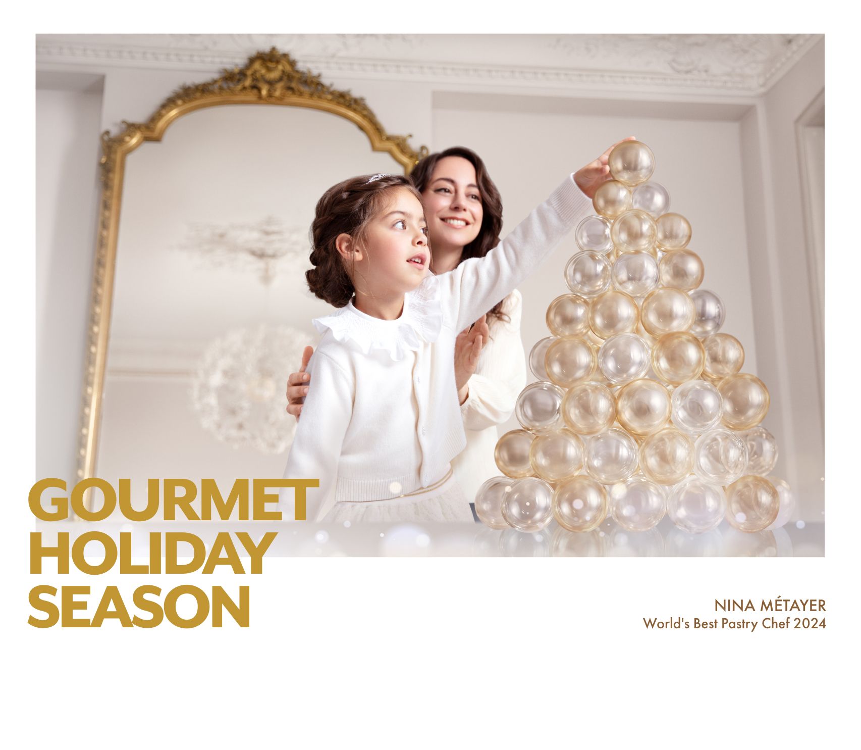A Holiday season of indulgence with Nina Métayer, discover our partnership Jacadi x Nina Métayer with gourmet recipes to cook in the family.