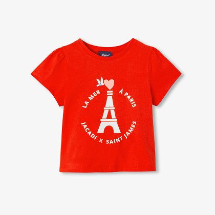  Jacadi x Saint James girl t-shirt - red