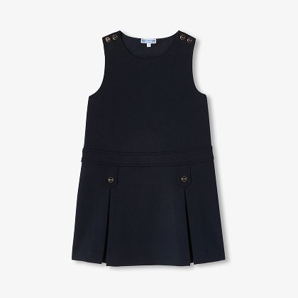 Girl pinafore dress - navy