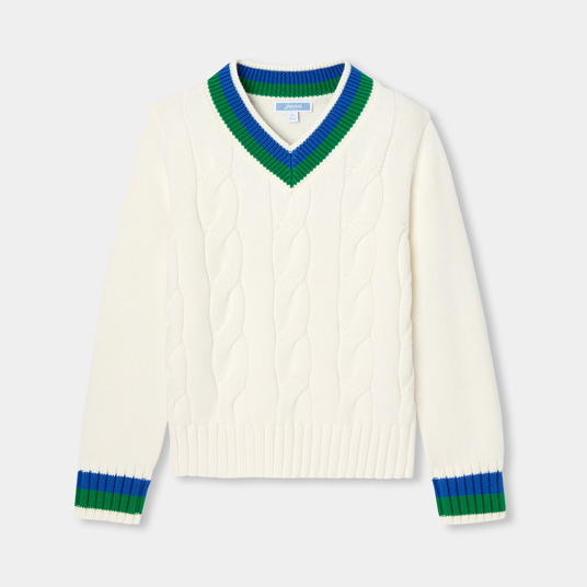 Crew Neck Sweaters Boys Boys' Long Sleeve Cotton V-Neck Sweater