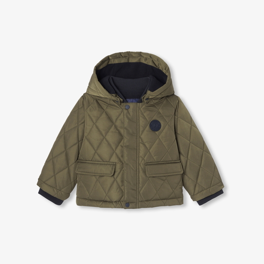 Baby boy quilted jacket Khaki Jacadi Paris