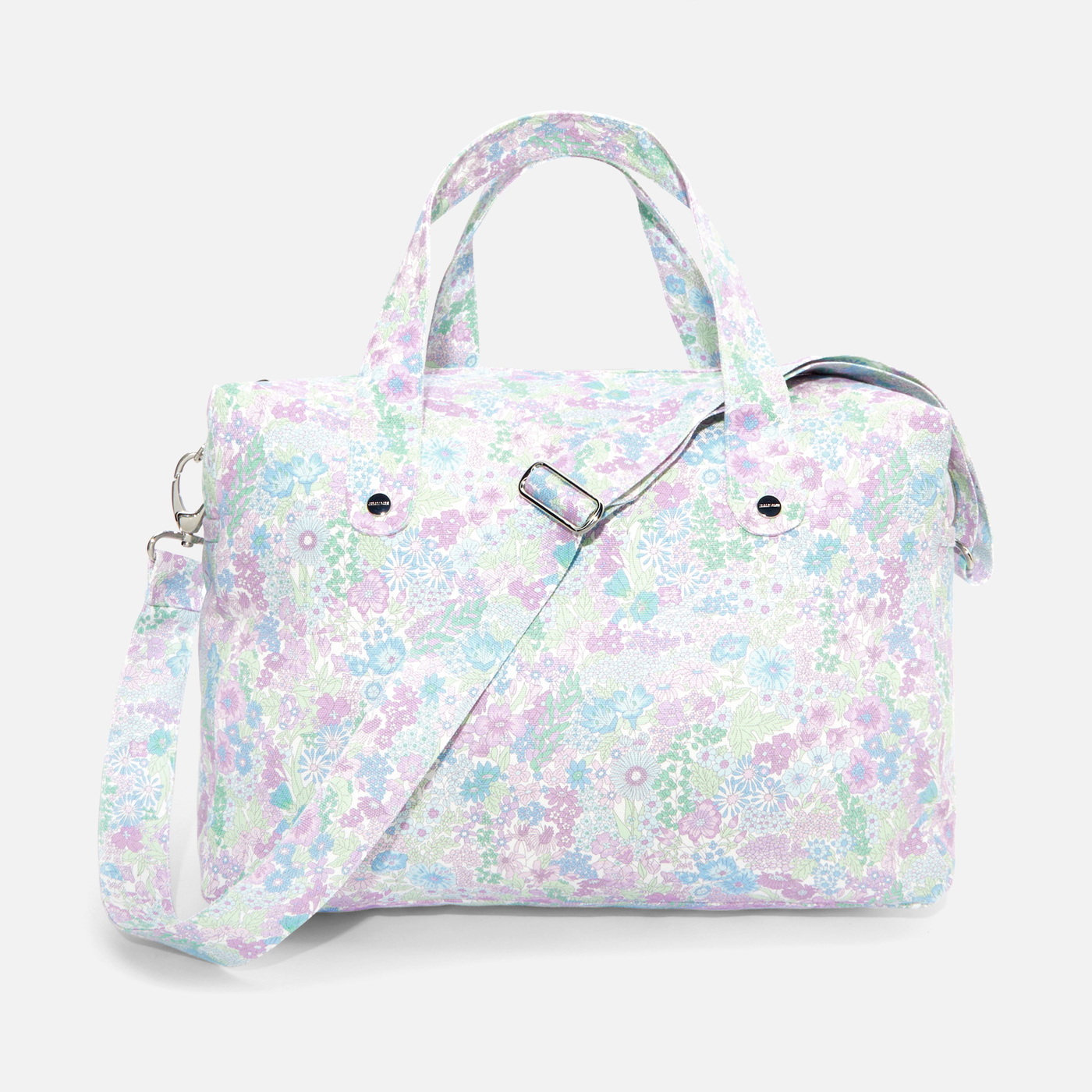 Liberty fabric diaper bag White/multicolour Jacadi Paris