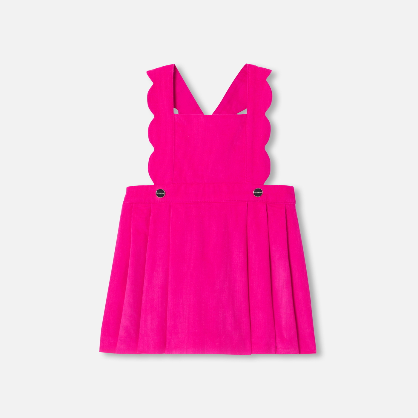 Baby girl velvet pinafore dress - Raspberry | Jacadi Paris