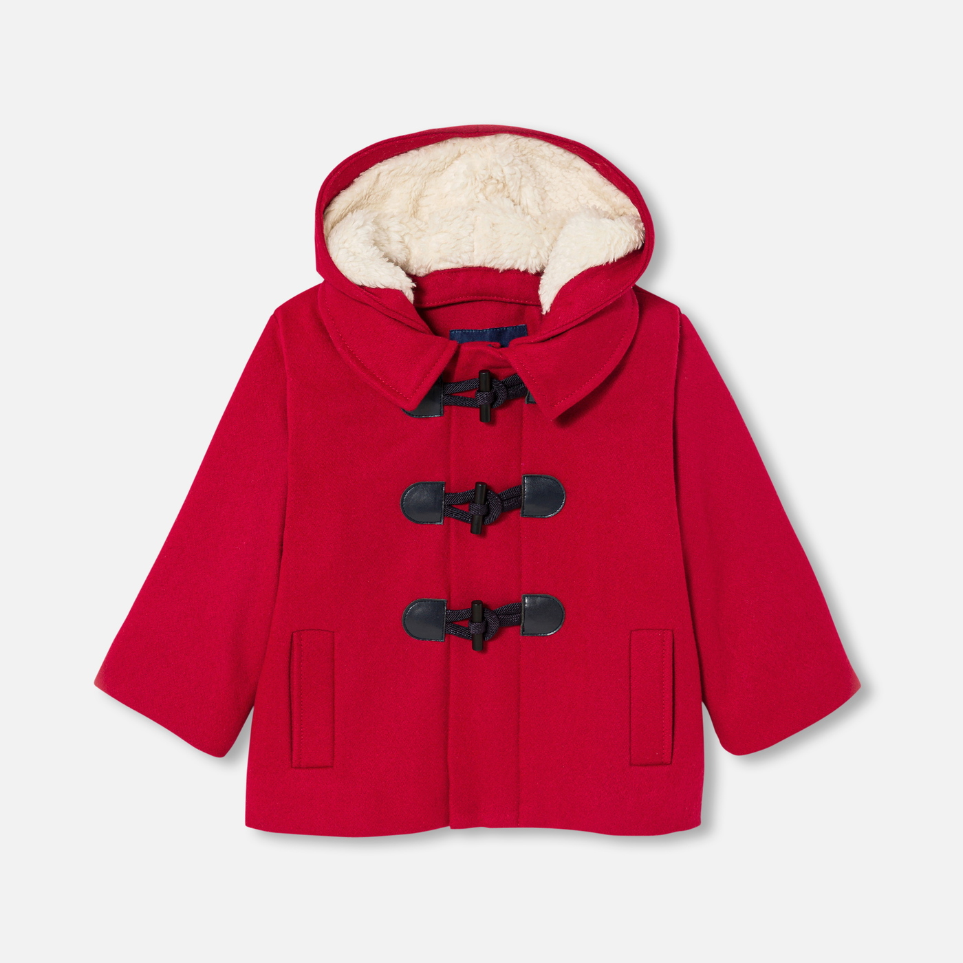 Baby boy duffle coat Dark red Jacadi Paris - Main Image