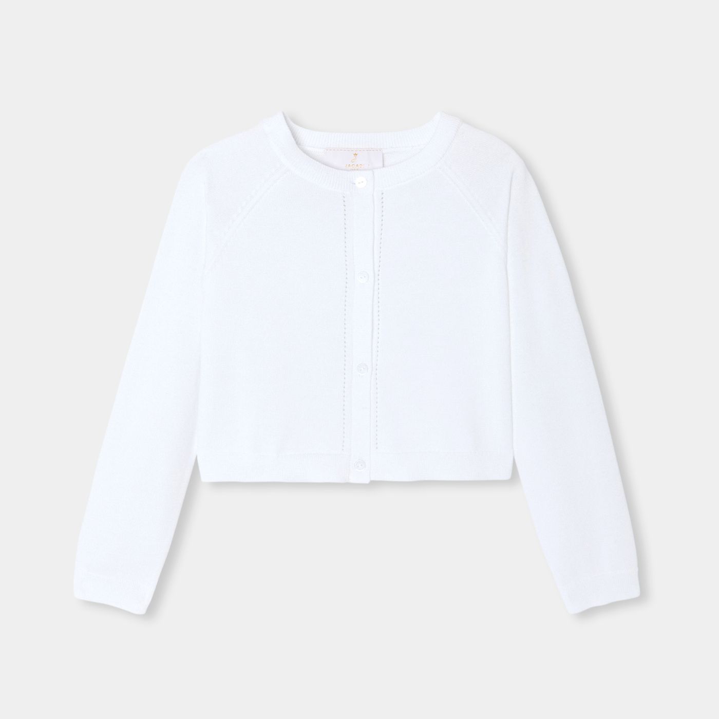 white cropped cardigan for dresses Cashmere X-LARGE / White Inspired by childhood memories and the markets of Provence Ivory handmade cropped bridal cardigan