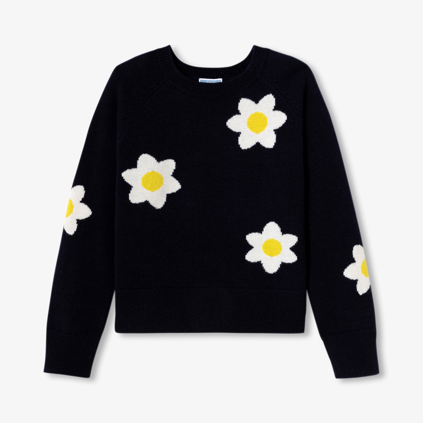 Girl sweater in wool majority Blue/multicolour Jacadi Paris