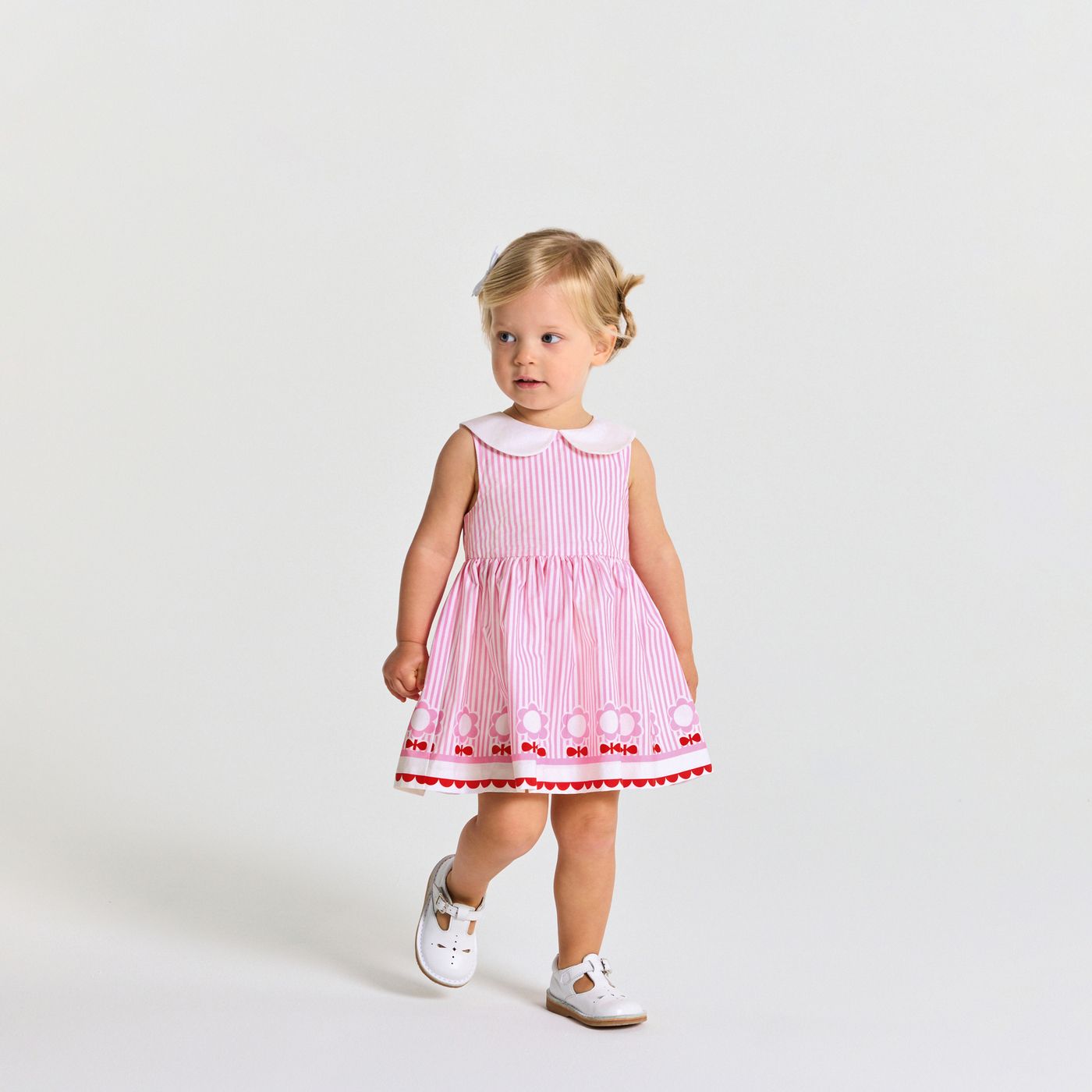 poplin pink dress Puff Sleeve Pink Poplin Mini Dress
