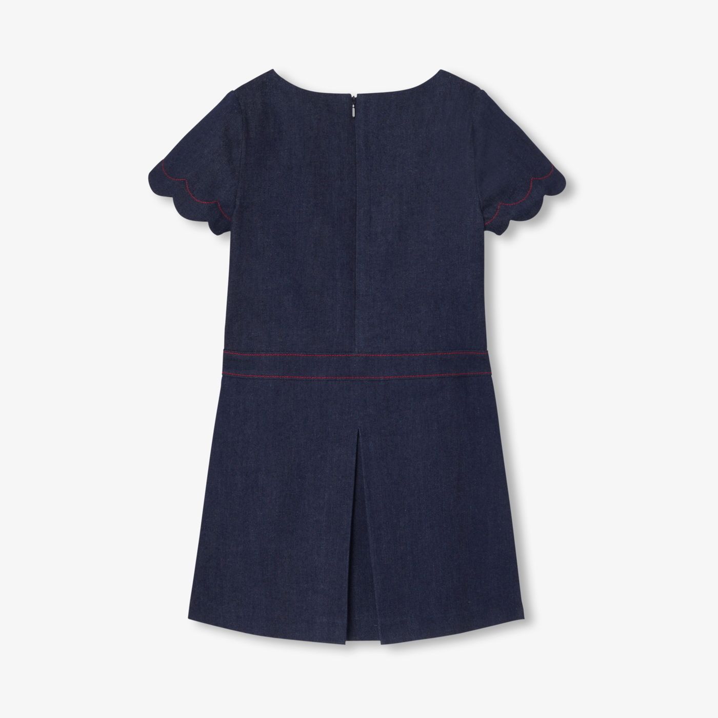 Jacadi - Girl raw denim dress - Blue - Size: 12Y Jacadi - Girl raw denim dress - Blue - Size: 12Y