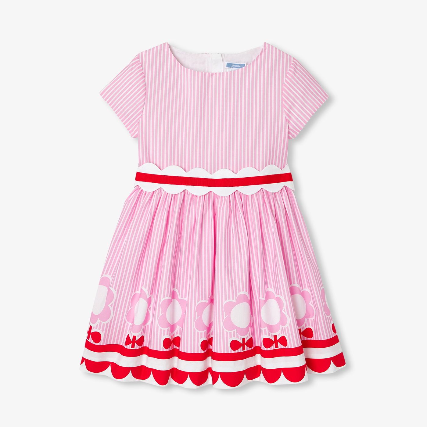 jacadi pink dress Girl tennis-style dress