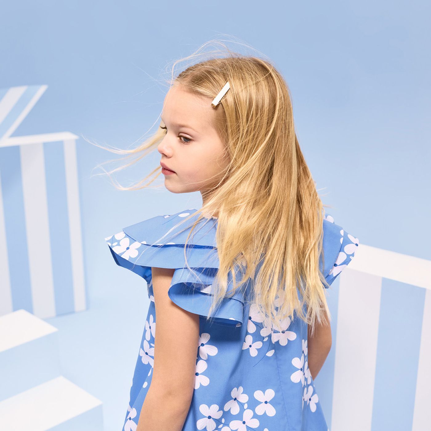 jacadi blue dress Girl dress by Jacadi x Saint James