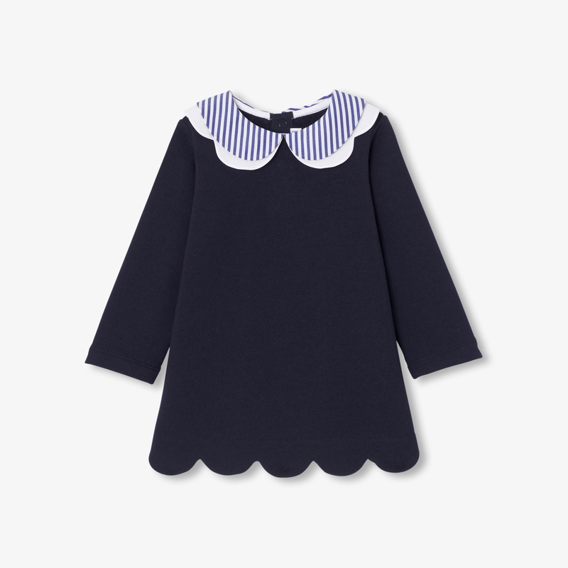 Jacadi - Baby girl fleece dress - Blue - Size: 18M Jacadi - Baby girl fleece dress - Blue - Size: 18M