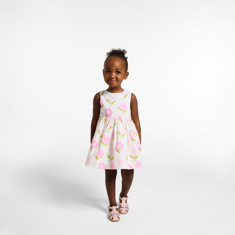 jacadi pink dress Girl piqu knit dress