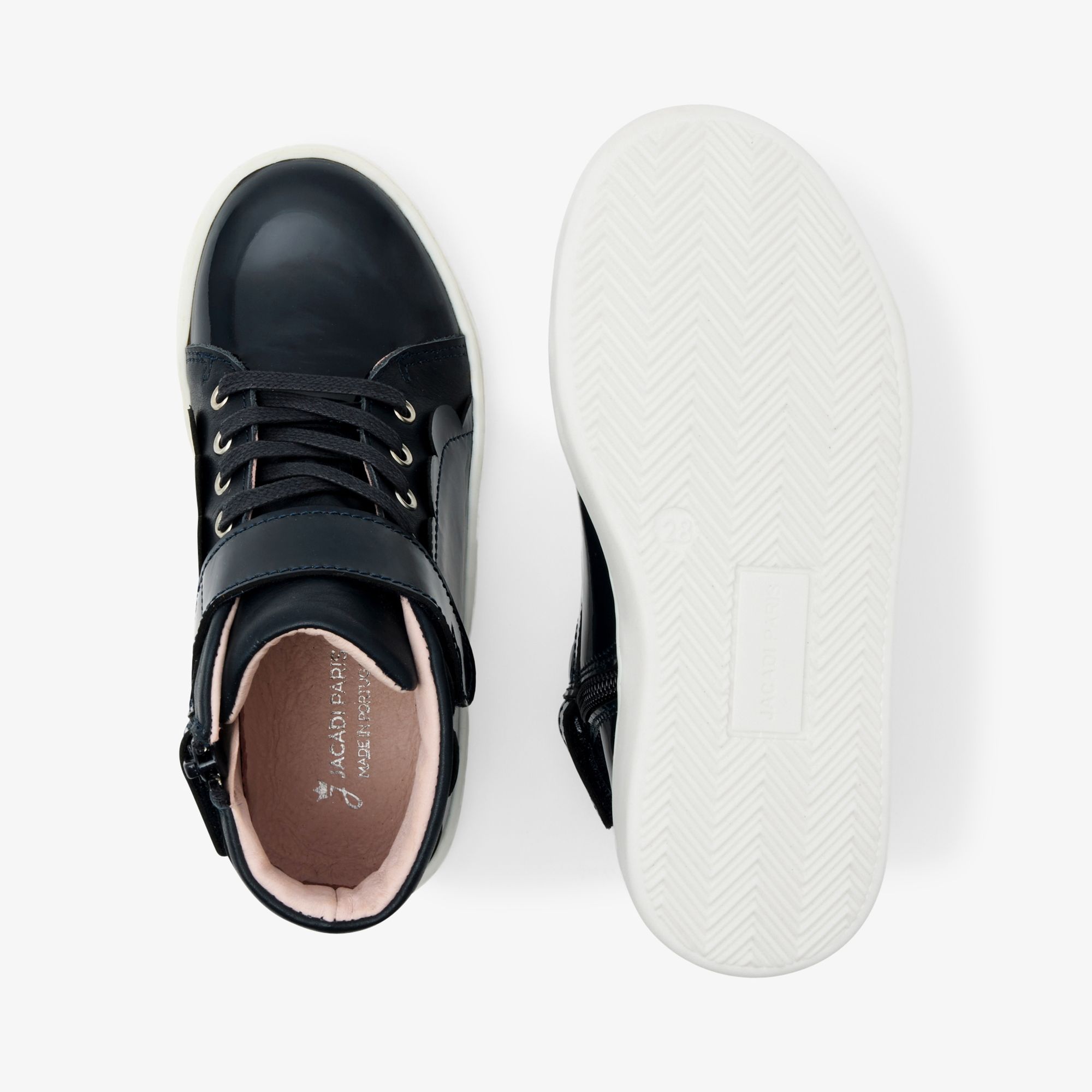 Jacadic Girl high-top sneakers - Jacadi navy | Jacadi Paris