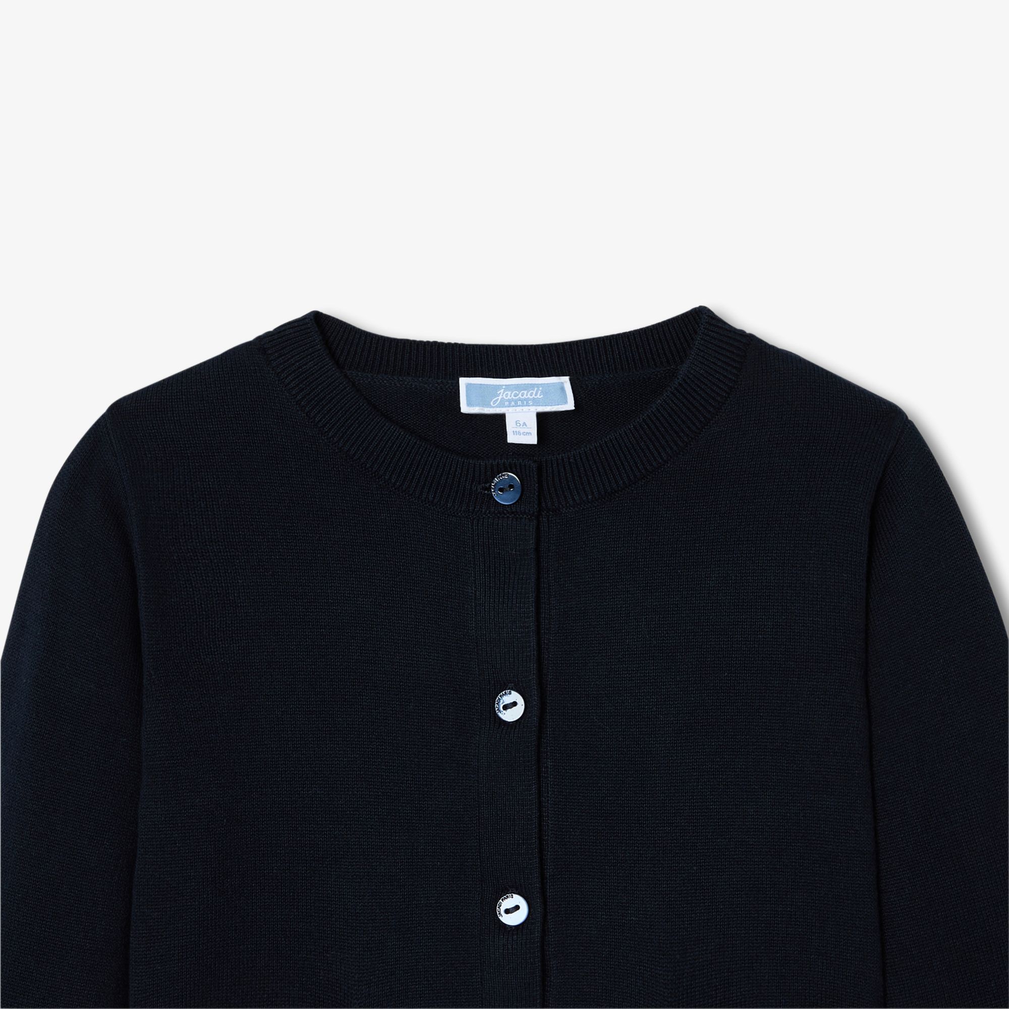 Jacadic Girl jersey cardigan - Jacadi navy | Jacadi Paris